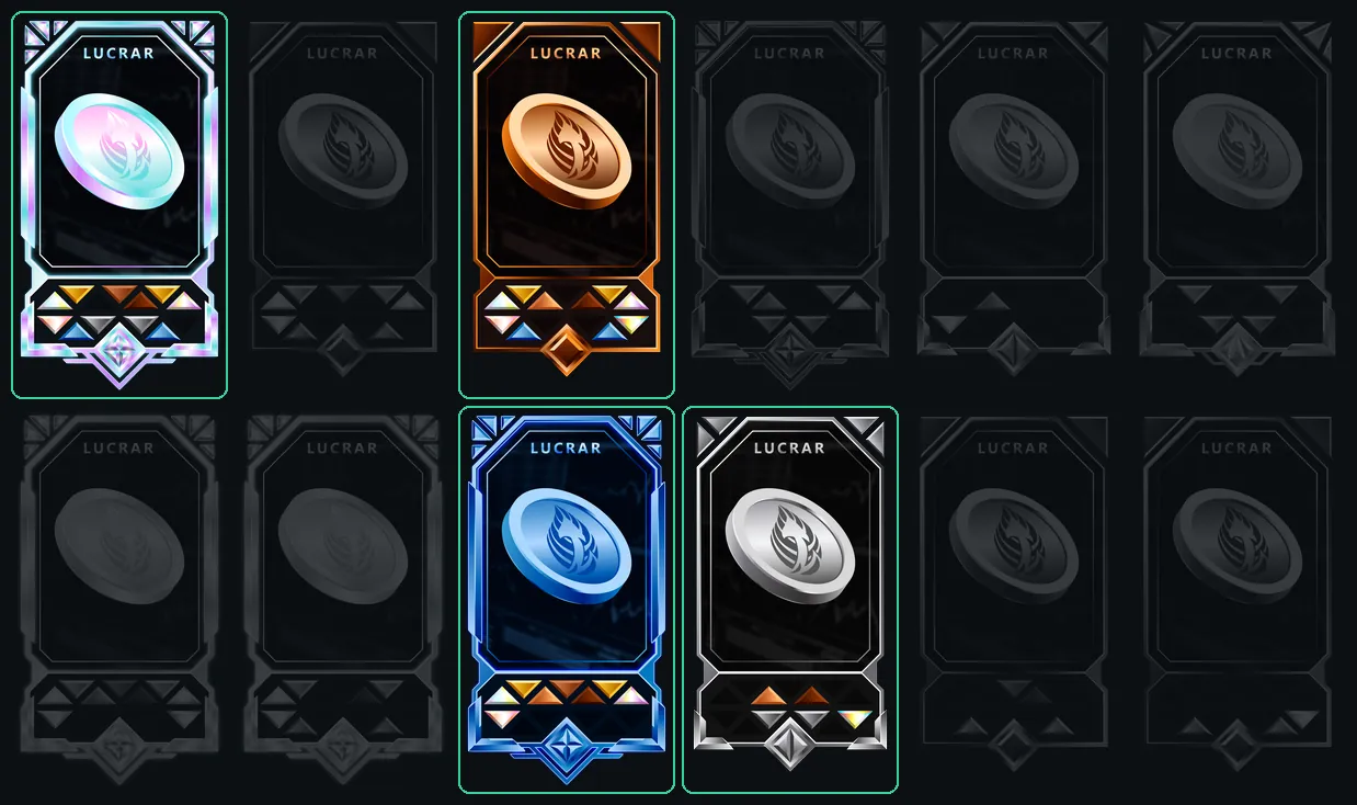 Passes a cor, os que estão na carteira, e passes quase invisíveis, os que não estão